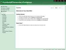 Tablet Screenshot of humboldtelementaryguidance.wikispaces.com