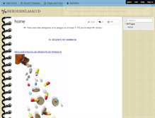 Tablet Screenshot of heroesdelasalud.wikispaces.com