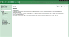 Desktop Screenshot of biodiversidadboyacense.wikispaces.com