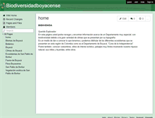 Tablet Screenshot of biodiversidadboyacense.wikispaces.com