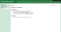 Desktop Screenshot of derechofinanciero.wikispaces.com