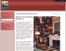 Tablet Screenshot of cozy-mystery-list.wikispaces.com