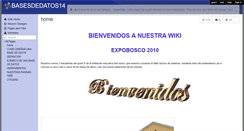 Desktop Screenshot of basesdedatos14.wikispaces.com