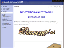 Tablet Screenshot of basesdedatos14.wikispaces.com