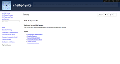 Desktop Screenshot of chsibphysics.wikispaces.com