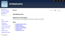 Tablet Screenshot of chsibphysics.wikispaces.com