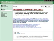 Tablet Screenshot of coach4success.wikispaces.com