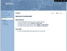 Tablet Screenshot of joylight.wikispaces.com