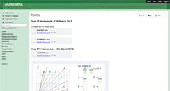 Desktop Screenshot of leafmaths.wikispaces.com