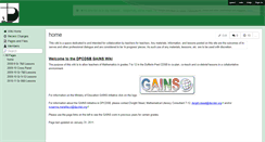 Desktop Screenshot of dpcdsb-gains.wikispaces.com