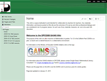 Tablet Screenshot of dpcdsb-gains.wikispaces.com