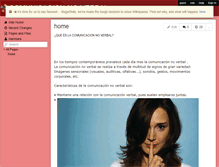 Tablet Screenshot of comunicacion-no-verbal.wikispaces.com