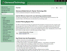 Tablet Screenshot of glenwoodtechnology.wikispaces.com
