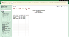Desktop Screenshot of lpsmythologywiki.wikispaces.com