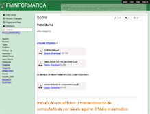 Tablet Screenshot of fminformatica.wikispaces.com