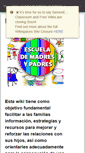 Mobile Screenshot of escuelademadresypadres.wikispaces.com
