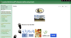 Desktop Screenshot of leslievilleschoolprofessionaldevelopment.wikispaces.com