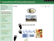 Tablet Screenshot of leslievilleschoolprofessionaldevelopment.wikispaces.com