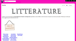 Desktop Screenshot of litterature-fle.wikispaces.com