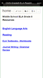 Mobile Screenshot of cms-grade8-ela-reading-2010.wikispaces.com