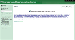 Desktop Screenshot of historiaperurepublicaaristocraticaedmundo.wikispaces.com