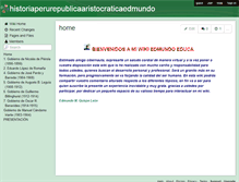 Tablet Screenshot of historiaperurepublicaaristocraticaedmundo.wikispaces.com