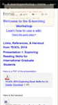 Mobile Screenshot of e-learningworkshop.wikispaces.com