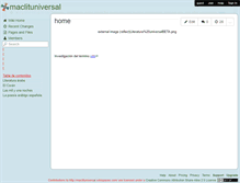 Tablet Screenshot of maclituniversal.wikispaces.com