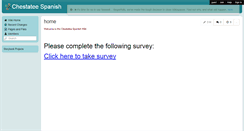 Desktop Screenshot of chestateespanish.wikispaces.com