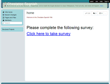 Tablet Screenshot of chestateespanish.wikispaces.com