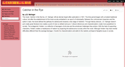 Desktop Screenshot of catcherintheryeanalysis-b.wikispaces.com