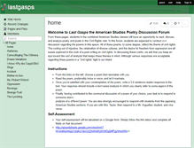 Tablet Screenshot of lastgasps.wikispaces.com