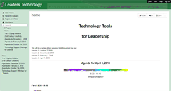 Desktop Screenshot of leaderstech.wikispaces.com