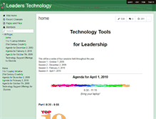 Tablet Screenshot of leaderstech.wikispaces.com