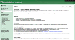 Desktop Screenshot of basesdedatosavanzadas.wikispaces.com