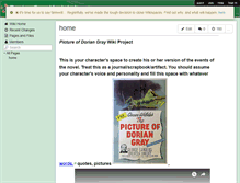 Tablet Screenshot of doriangraykreinbring.wikispaces.com