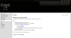 Desktop Screenshot of icoachit.wikispaces.com