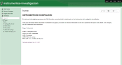 Desktop Screenshot of instrumentos-investigacion.wikispaces.com