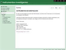 Tablet Screenshot of instrumentos-investigacion.wikispaces.com