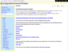 Tablet Screenshot of 2ndgradehomeworkhelper.wikispaces.com