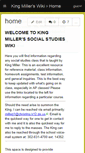 Mobile Screenshot of kingmillerswiki.wikispaces.com