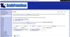 Desktop Screenshot of acadiapromethean.wikispaces.com