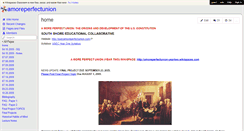 Desktop Screenshot of amoreperfectunion.wikispaces.com
