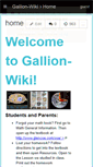 Mobile Screenshot of gallion-wiki.wikispaces.com