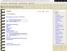 Tablet Screenshot of annasteachingstrategieshelpers.wikispaces.com
