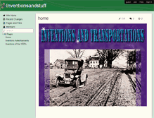 Tablet Screenshot of inventionsandstuff.wikispaces.com