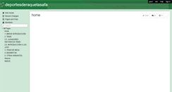 Desktop Screenshot of deportesderaquetasafa.wikispaces.com