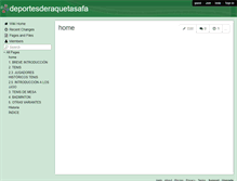 Tablet Screenshot of deportesderaquetasafa.wikispaces.com