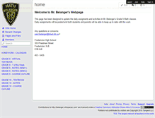 Tablet Screenshot of belanger.wikispaces.com