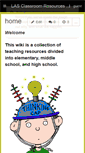 Mobile Screenshot of lasclassroomresources.wikispaces.com